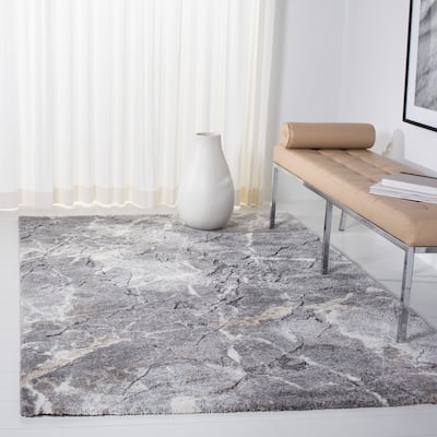 SAFAVIEH Cyrus Shag Nevra Abstract 1-inch Thick Rug