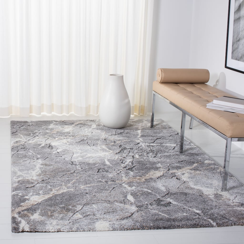 SAFAVIEH Cyrus Shag Nevra Abstract 1-inch Thick Rug
