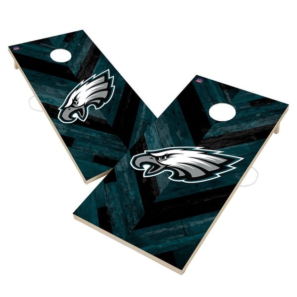 slide 2 of 5, Philadelphia Eagles NFL Cornhole Board Set Include Carrying Case