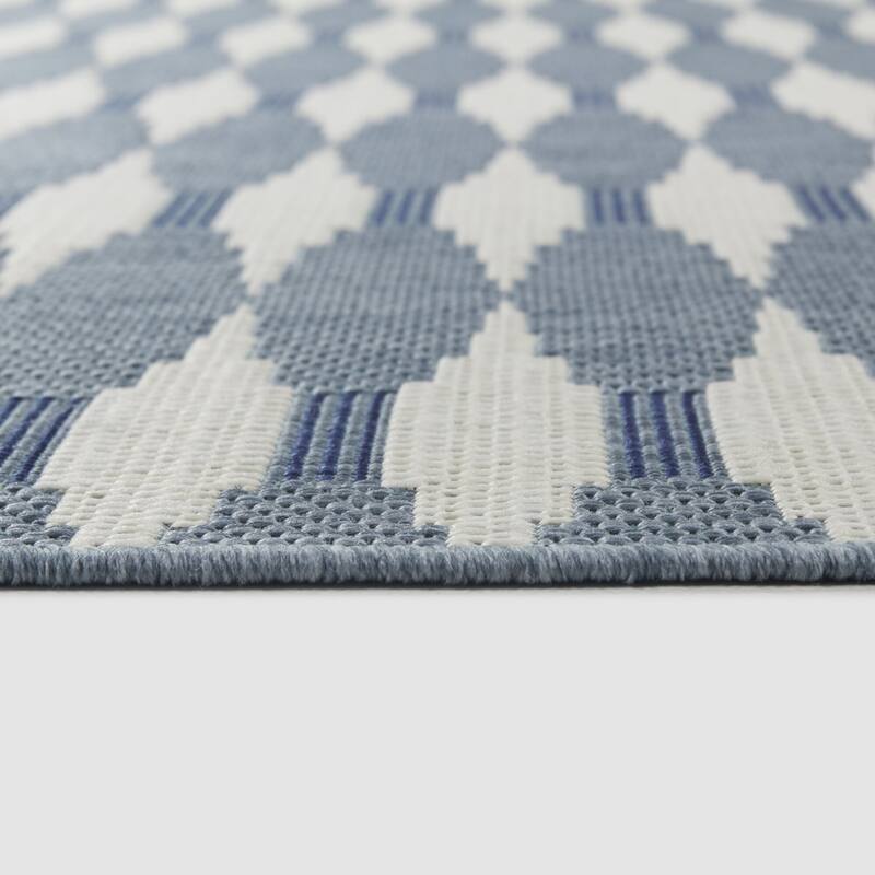 Durant Geometric Stripe Indoor/Outdoor Area Rug