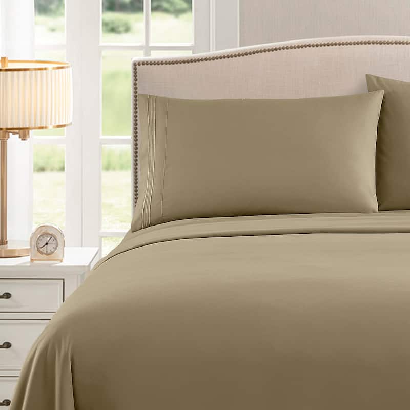 Sweet Home Collection Triple Stitch 4-piece Bed Sheet Set