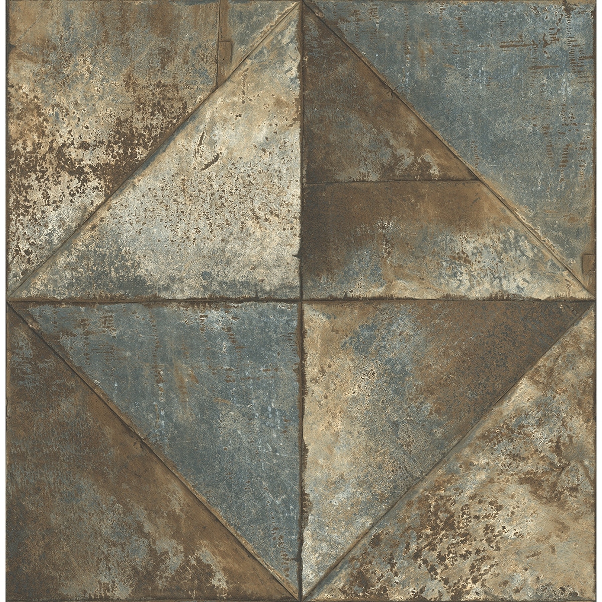 Seabrook Designs Faux Metallic Diamonds Unpasted Wallpaper