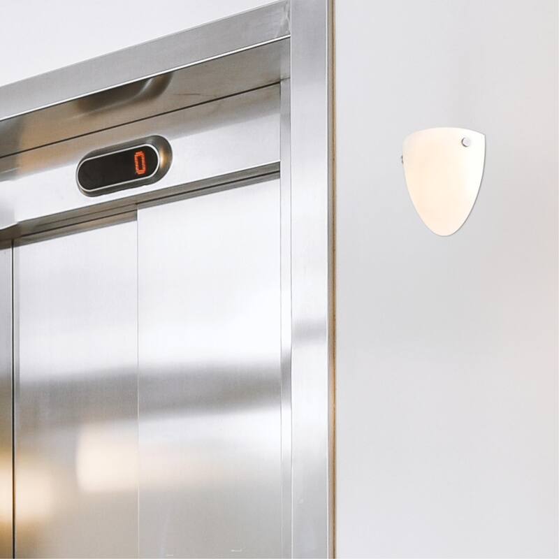 Westinghouse Lighting Lehigh One Light, 9 Watt LED Indoor Wall Fixture,Selectable, Brushed Nickel Finish, Frosted Glass