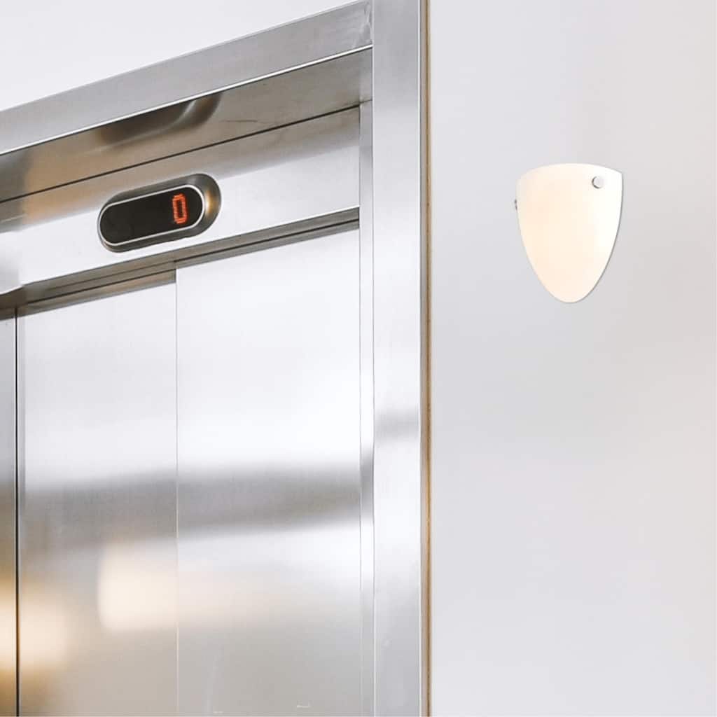 Westinghouse Lighting Lehigh One Light, 9 Watt LED Indoor Wall Fixture,Selectable, Brushed Nickel Finish, Frosted Glass