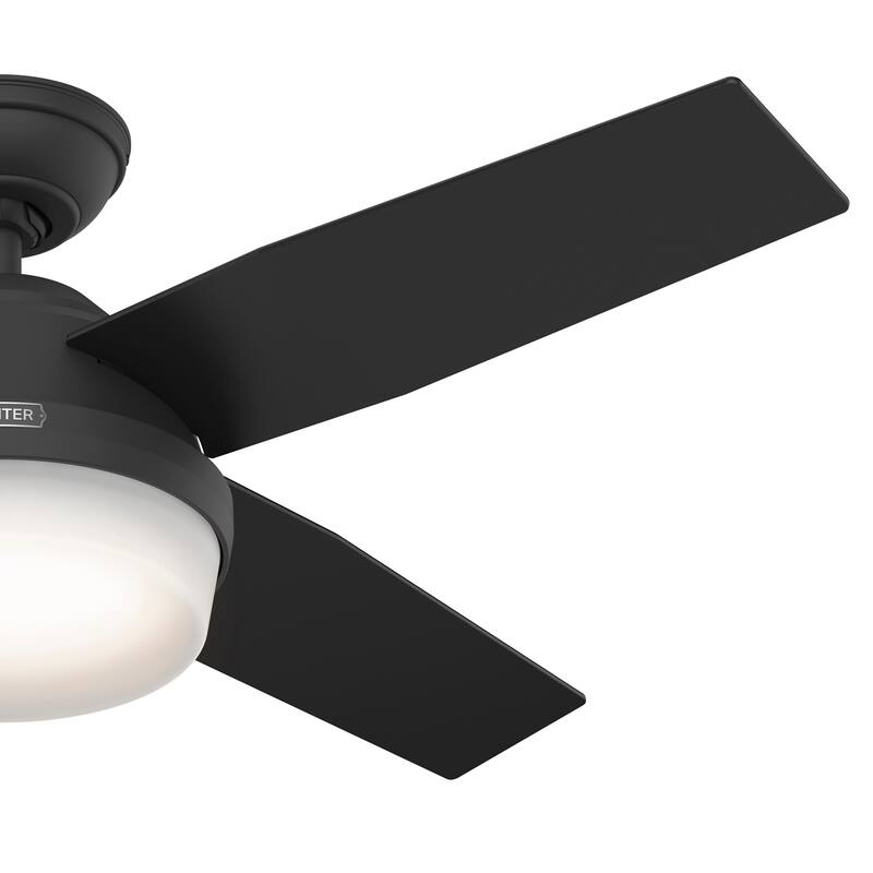 Hunter 44" Dempsey Ceiling Fan with LED Light Kit and Handheld Remote - Contemporary, Transitional, Industrial