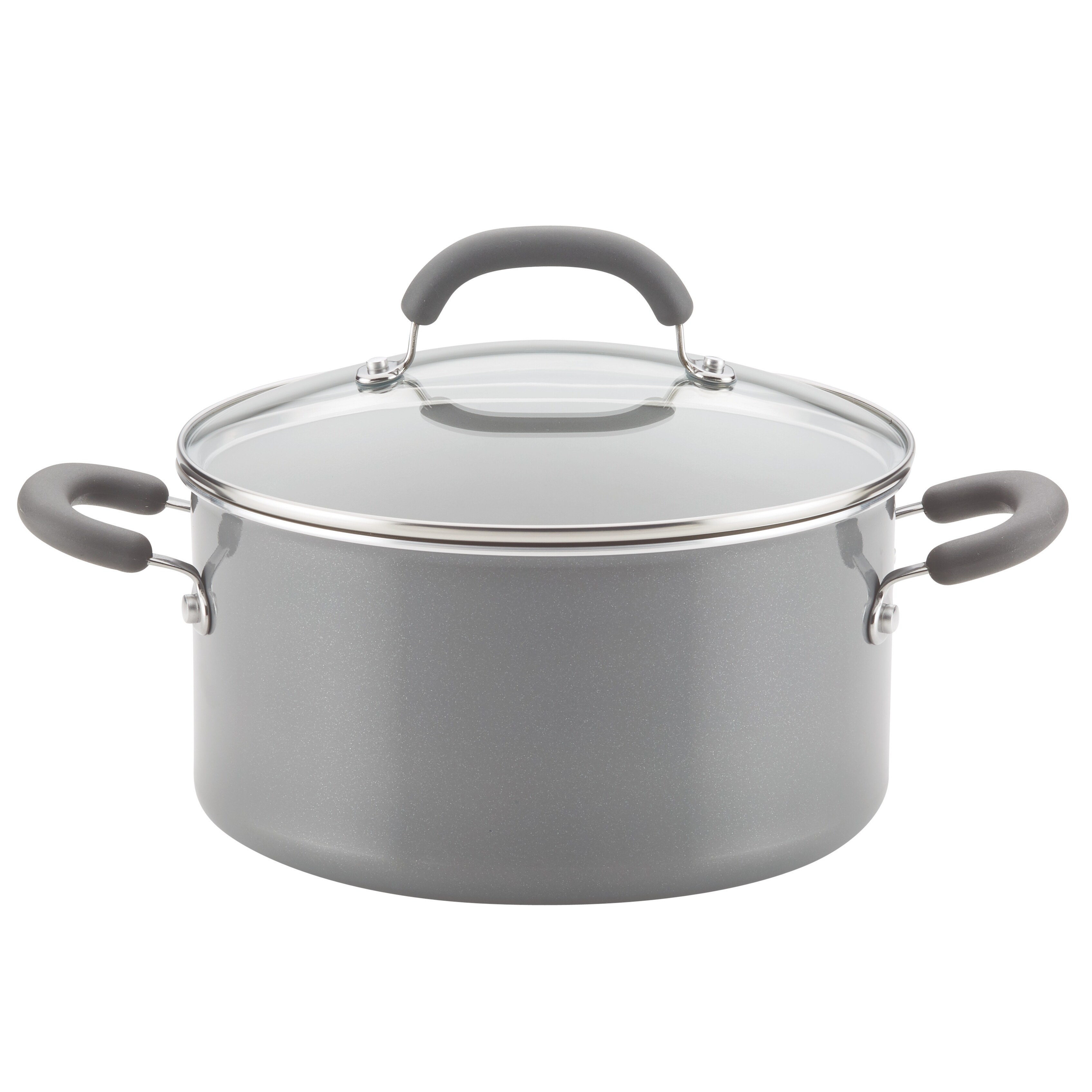 Rachael Ray Create Delicious Aluminum Nonstick Induction Stockpot, 6-Quart,  Gray Shimmer Bed Bath  Beyond 37033849