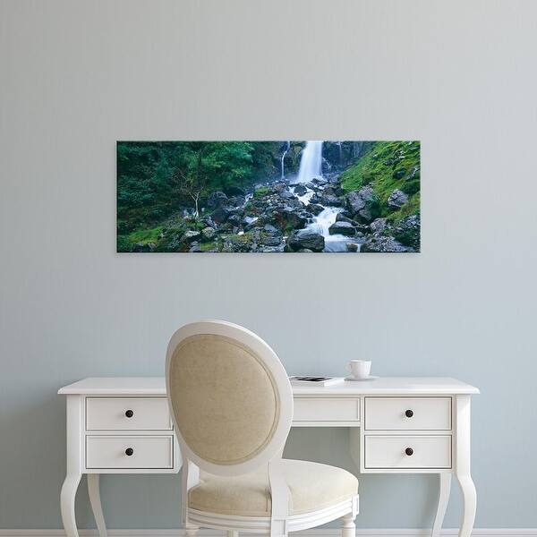 Easy Art Prints Panoramic Images S Waterfall Lake District Lake District National Park England Premium Canvas Art Overstock 25760204 Independent art hand stretched around super sturdy wood frames. overstock com