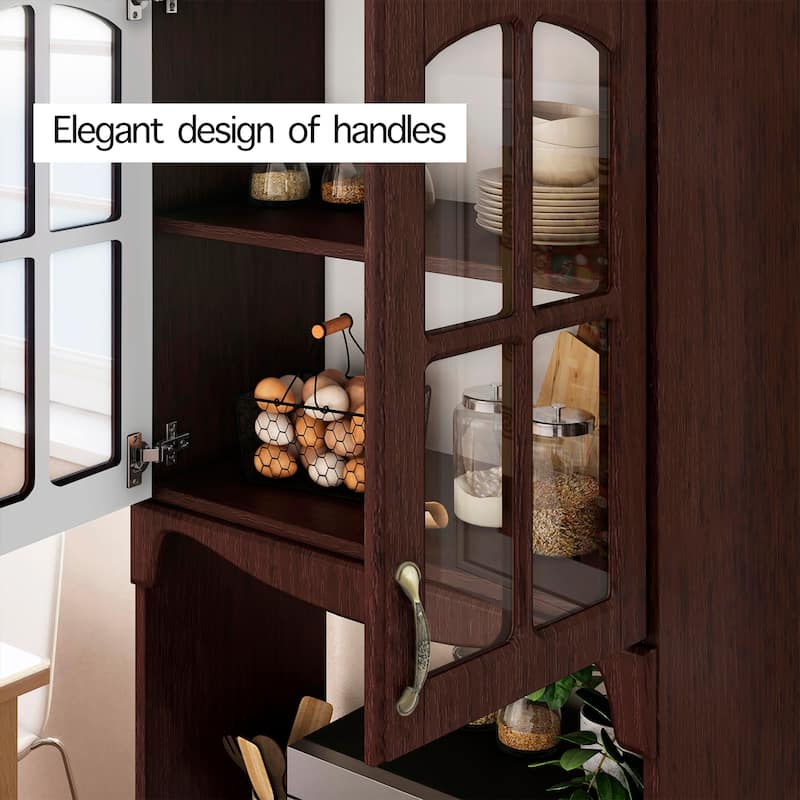 Living Skog Galiano 73inch White Corner Pantry Storage
