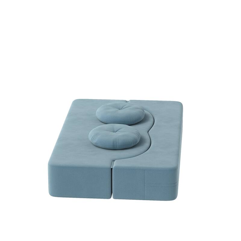 Folding Sofa Bed with Pillow, Twin Sleeper Sofa Couch, Loveseat Couch, Floor Folding Mattress, Convertible Lounge Chair