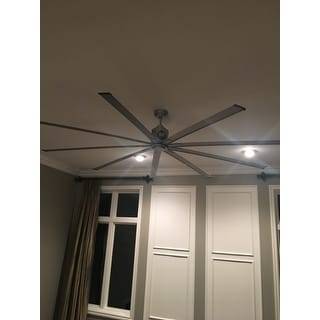 Shop Big Air 96 inch Industrial Ceiling Fan - Silver ...