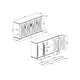 preview thumbnail 31 of 34, 63" Vintage Style Wood Kitchen Accent Buffet Sideboard Cabinet - 63" in Width