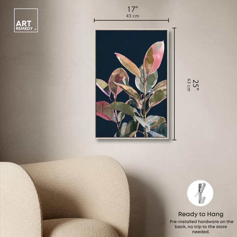 Fuchsia Frond II Canvas by Art Remedy