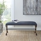 preview thumbnail 7 of 5, Uttermost 23713 Firth 48" Wide Bench - Navy Blue