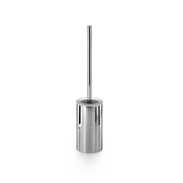 WS Bath Collections Skoati 50207 Metal Free Standing Toilet Brush Holder - Chrome