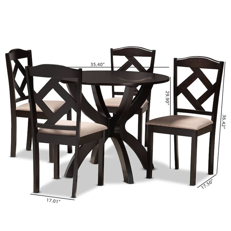 Quinlan Modern and Contemporary 5-Piece Dining Set