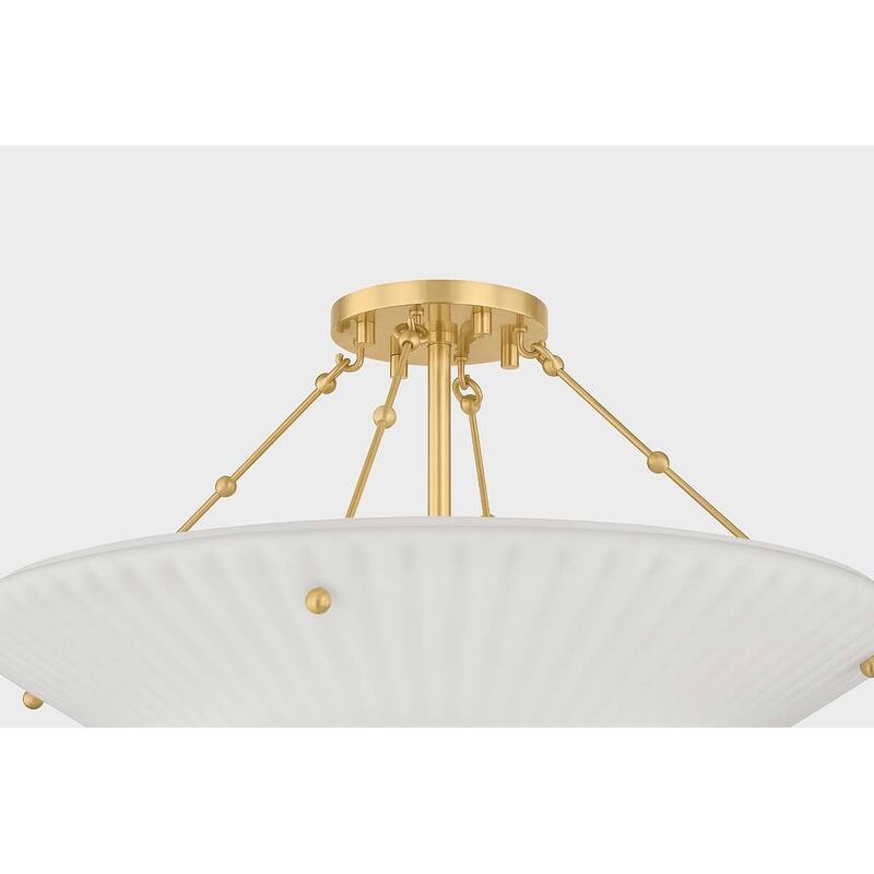 Hudson Valley Lighting 7013 Loburn 3 Light 20" Wide Semi-Flush Ceiling