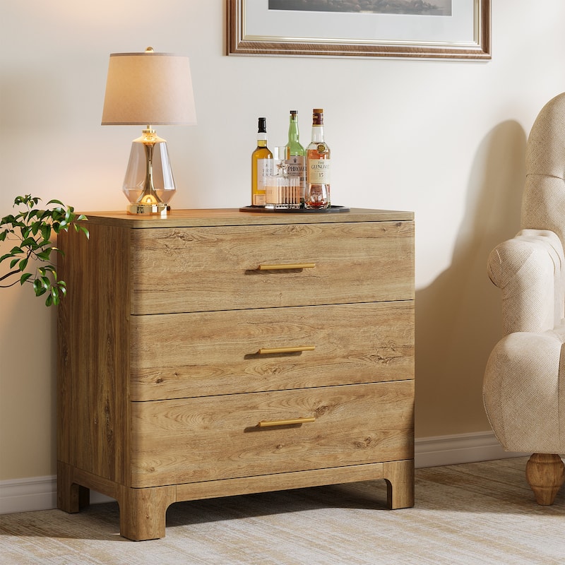 Oversized Nightstand, Wood Bedroom Storage Night Stand, Accent Side Table Bedside Cabinet