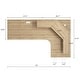 preview thumbnail 7 of 17, Jamesdar Core Powered L-shaped Computer Gaming Desk with Monitor Stand