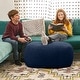 preview thumbnail 58 of 110, Jaxx Ellis Pouf - Modern Shearling Faux-Lamb Plush Fleece Ottoman