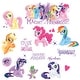 preview thumbnail 1 of 1, Blue & Red & Brown My Little Pony The Movie Wall Decals With Glitter by RoomMates