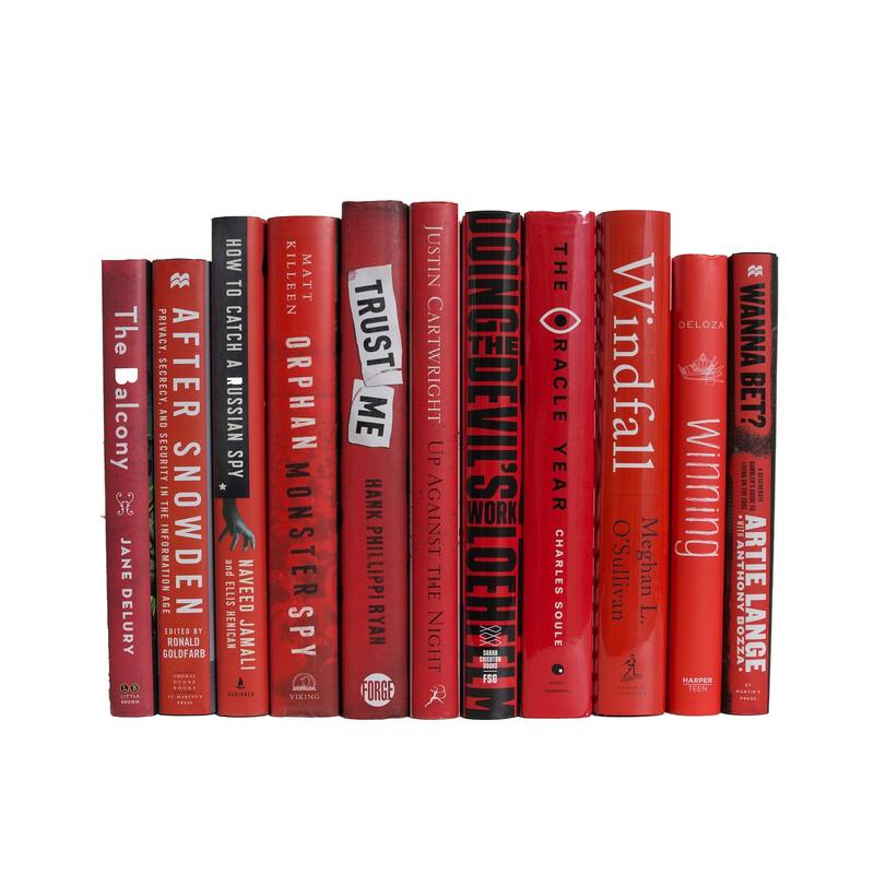 Books Red Decorative Accessories: Scarlet Dust Jacket ColorPak