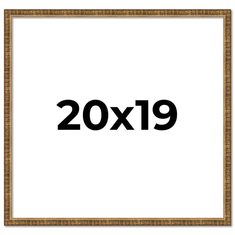 20x19 Frame Gold Solid Wood Picture Frame - Complete Modern Photo
