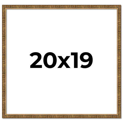20x19 Frame Gold Solid Wood Picture Frame - Complete Modern Photo