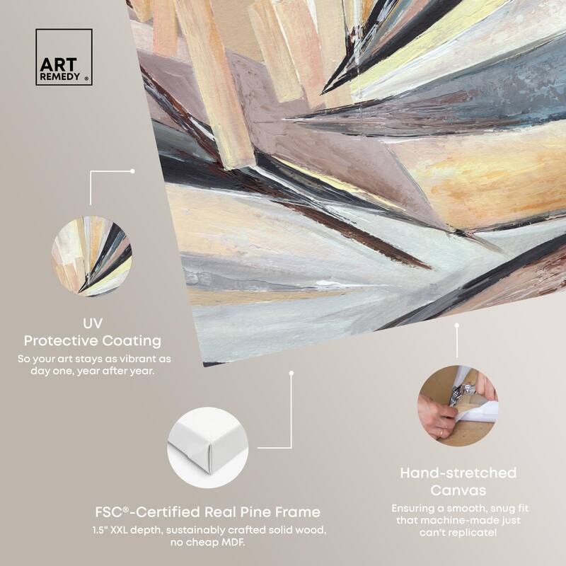 Balancing Lines I Canvas by Art Remedy, Gallery Wrapped