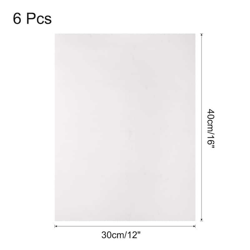 Heat Resistance Oven Liners, Non-Stick Oven Liner, White - White-6Pcs - 12" x 16"