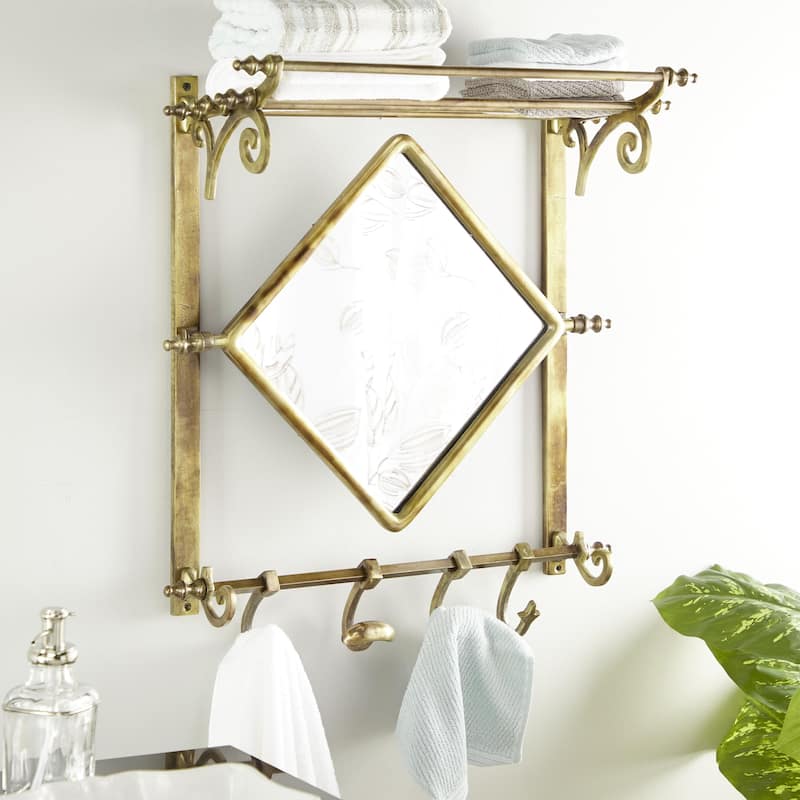 Wall Shelf - Copper or Brass - Roche River Decor
