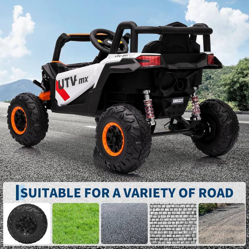 12V Kids Ride On Car,UTV Truck with Remote Control,Electric Vehicle with 4 Spring Suspension