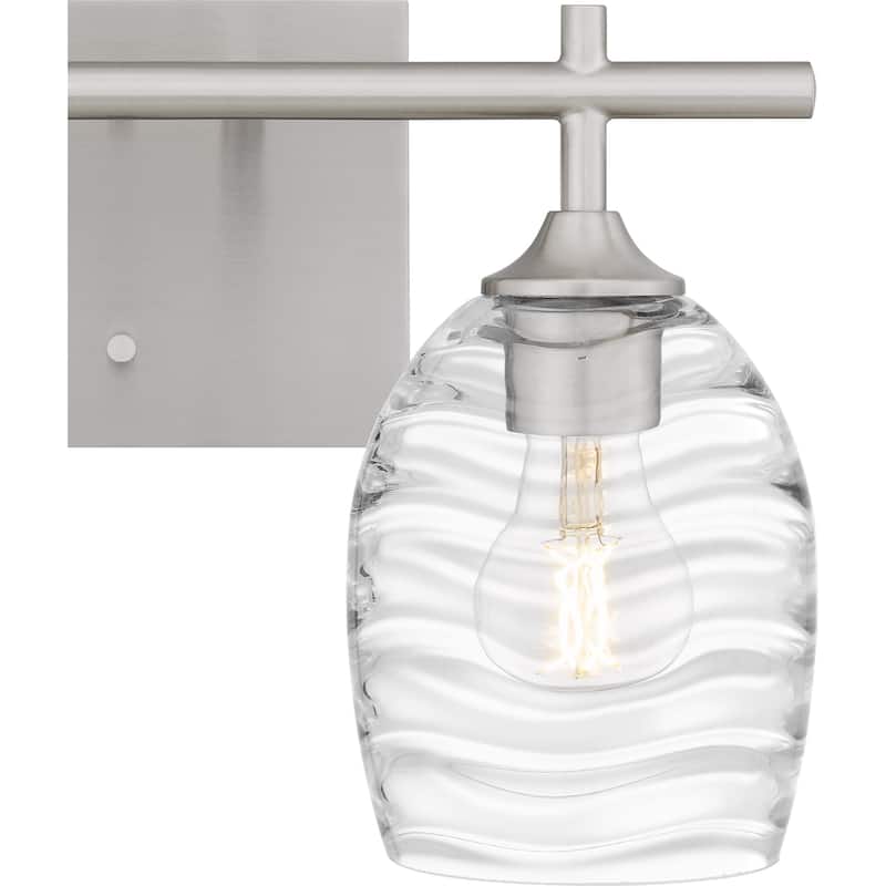 Lucy 2-Light Brushed Nickel Bath Light