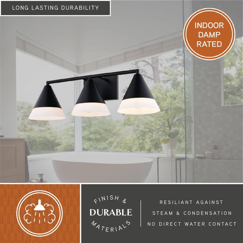 Vaxcel Lighting W0507 Winthrop 3 Light 25" Wide Vanity Light