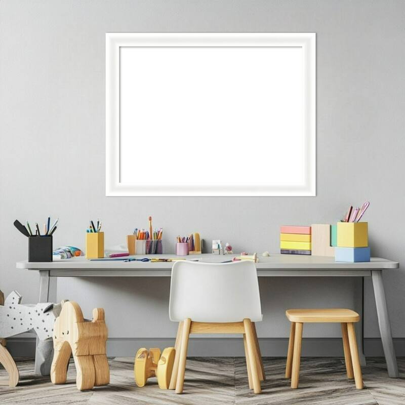 Oliver Narrow Framed Dry Erase Magnetic Board