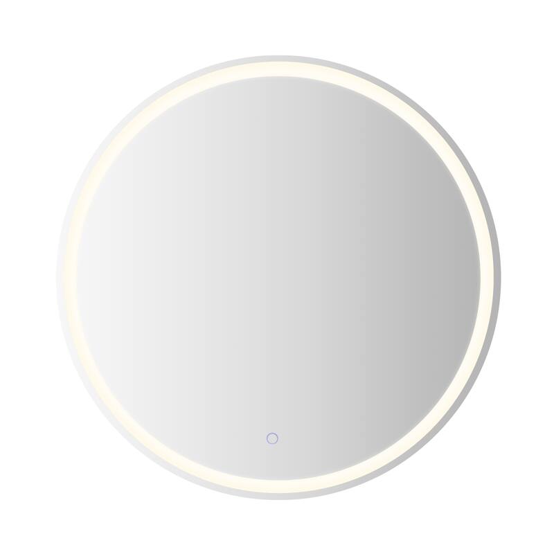 Remy 27" Frameless Anti-Fog Front/Back-lit Tri-color LED Bathroom Vanity Mirror with Smart Touch Control - by JONATHAN Y