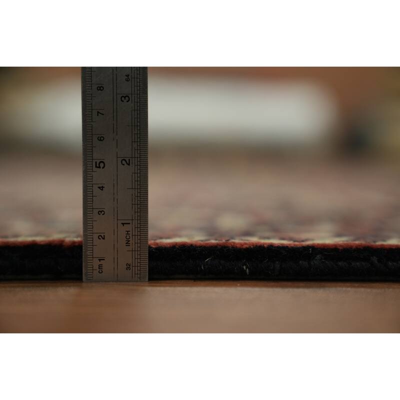 Hand Knotted Oriental 100% Wool Carpet Traditional All-Over Beige & Ivories Bidjar Area Rug - 9' 9'' X 6' 8''