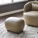 preview thumbnail 18 of 112, KINWELL 23" Wide Faux Leather Upholstered Ottoman Footrest, PU Entryway Footstool