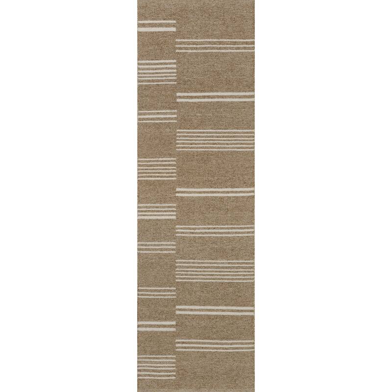 Birchwood Reversible Striped Wool Area Rug