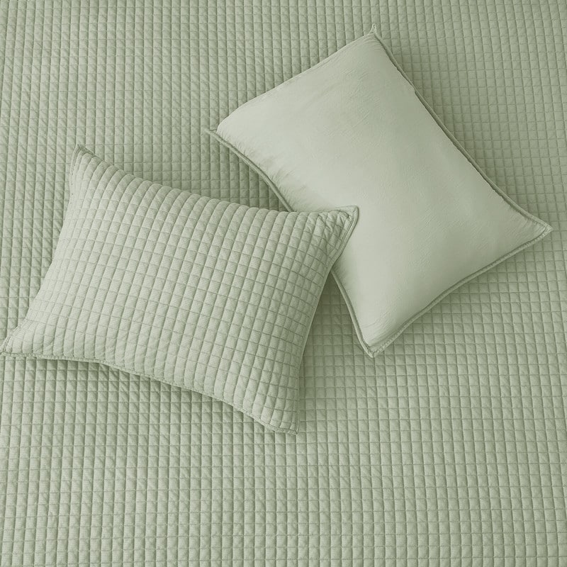 Wonderful Waffle Quilt Set 3 Piece Solid Bedding Set for Kids