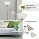 preview thumbnail 7 of 7, Brushed Nickel Floor Lamp With Side Reading Light