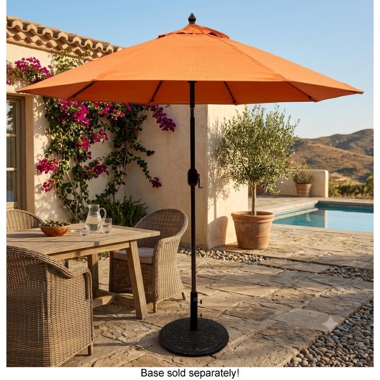 7 foot sunbrella patio umbrella Tilt | Auto-Tilt, Fade-Proof, Wind Resistant | Commercial Grade | Dark Blue 97 5/8 ALTO758G174 California Umbrella 7.5' Pacific Trail