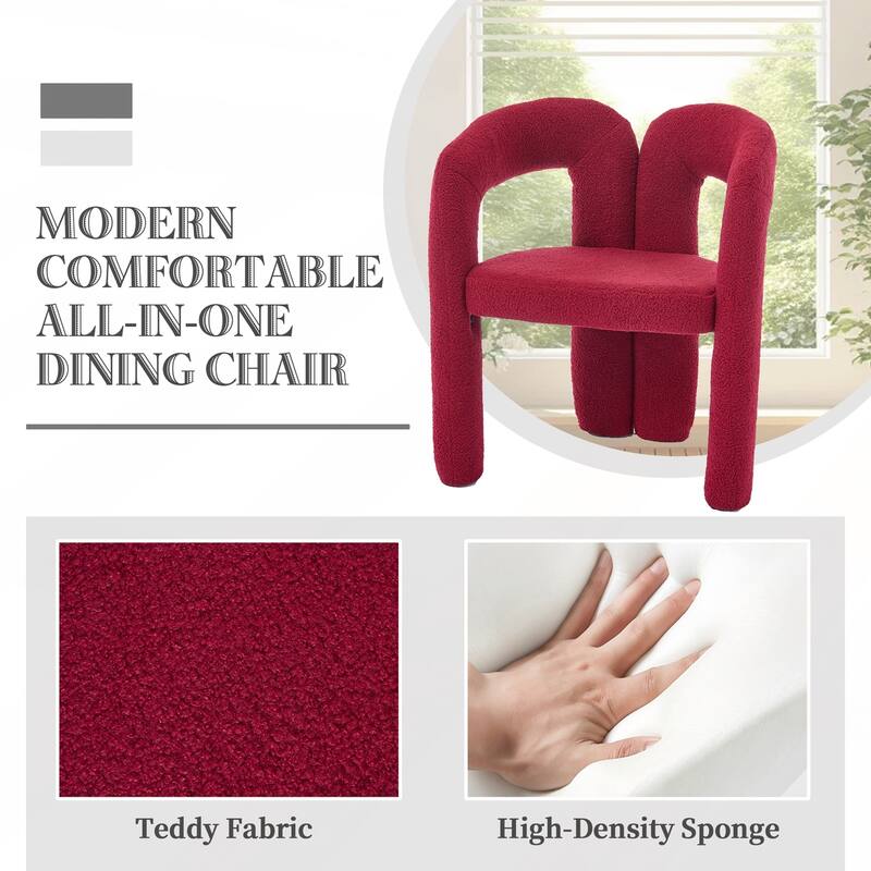 Velvet Fabric Upholstered Accent Chair Set of 2