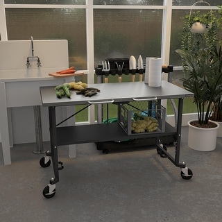 COSCO Smartfold Stainless Steel Portable Folding Workbench - Bed