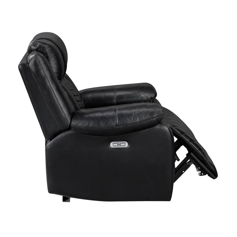Ridge 40" Faux Leather Power Recliner - LED and Charging Ports