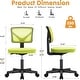 preview thumbnail 41 of 44, Office Computer Desk Chair with Wheels, Ergonomic Low-Back Mesh Rolling Work Swivel Chairs, Armless Comfortable Lumbar Support