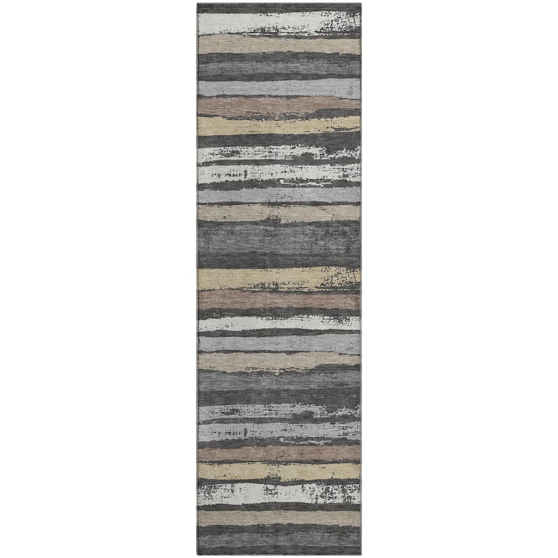 Premium Washable Super Soft Stripe Mayfield Rug