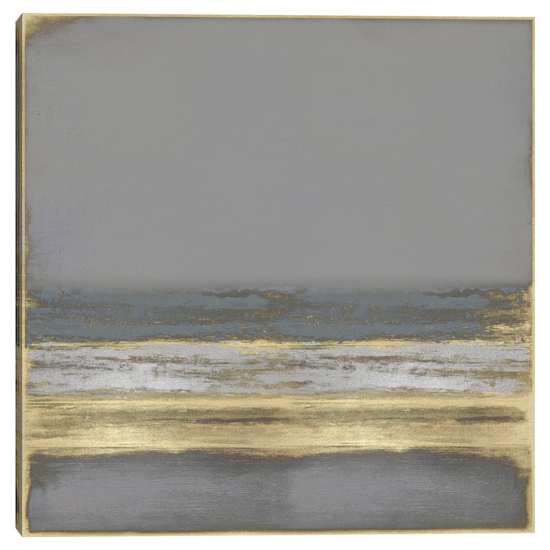 Gold on Gray by Taylor Hamilton Canvas Art Print