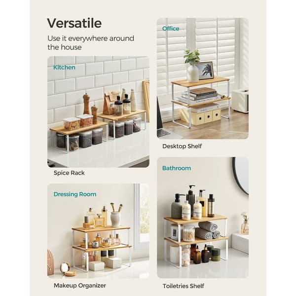 Kitchen Rack Organizer Cabinet Organizer Shelf, Set Of Kitchen