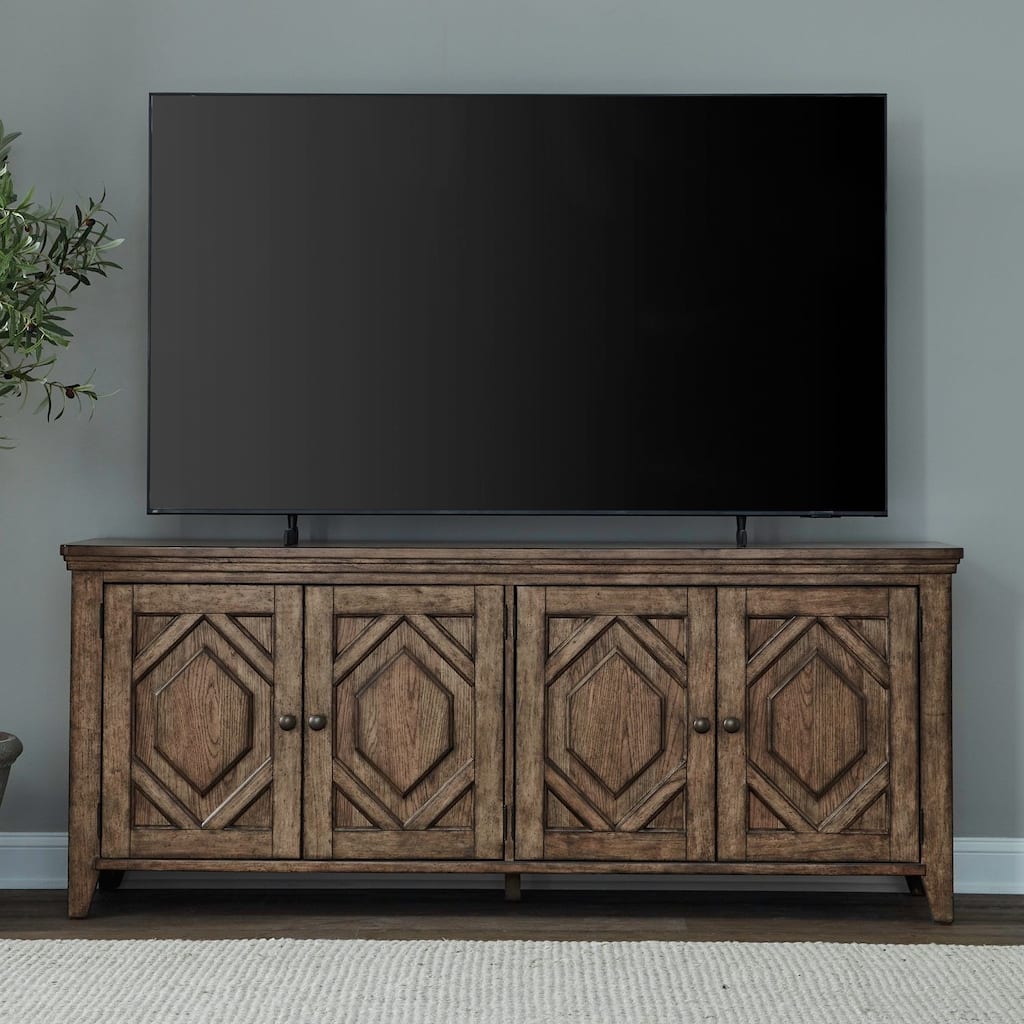 Liberty Furniture Carolina Park 78 Inch TV Console - Width 78" x Depth 20" x Height 32"
