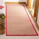preview thumbnail 34 of 47, SAFAVIEH Natural Fiber Reintraut Sisal Rug 2'6" x 8' Runner - Brown/Red - Runner